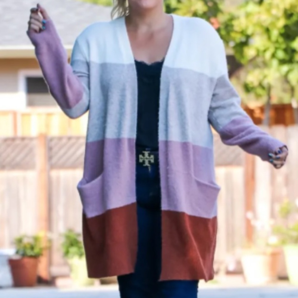 Madewell Color Block Cardigan